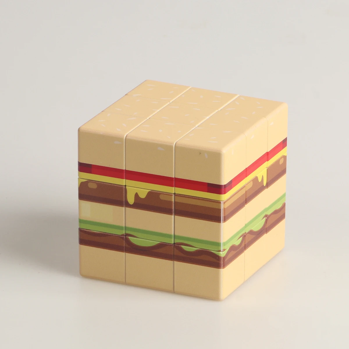 Magische Kubus 3x3x3 3D UV Graffiti hamburger Fun Stress Puzzel Professionele Gladde Snelheid Spel Kinderspeelgoed Geschenken