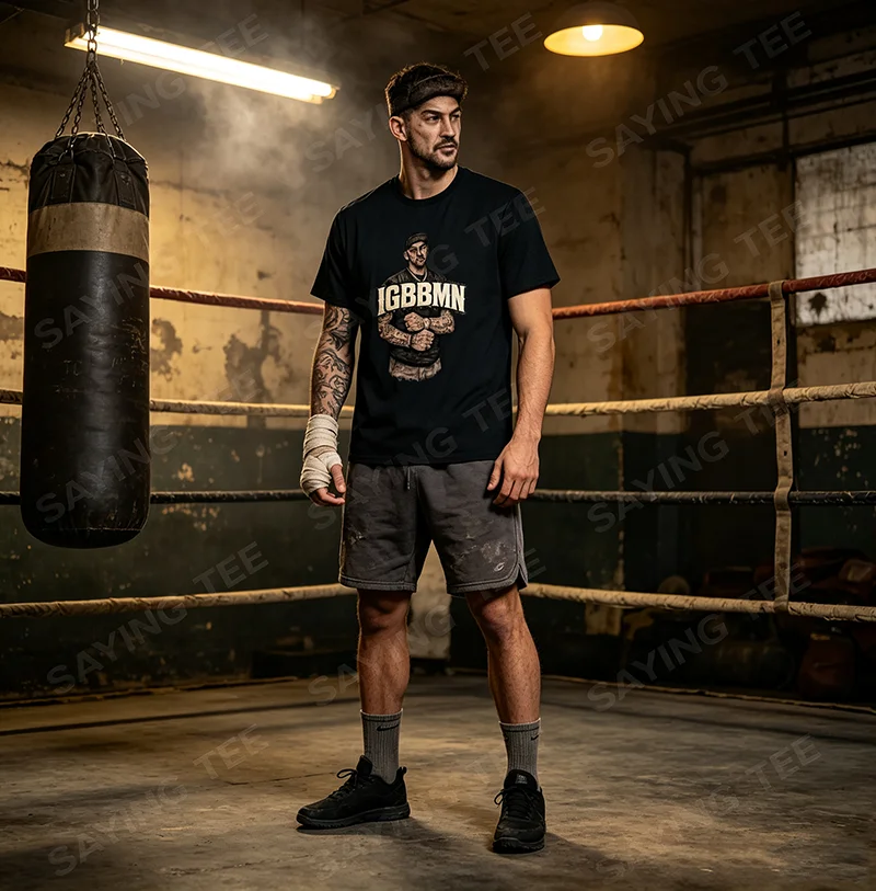 Humor IGBBMN Es wird schlimm werden, mein Ninja T-Shirt Lustiges Virales Meme-Geschenk Herren Grafik-Bekleidung MMA Herren Scherzartikel Kampf-Gym-Outfit – Detail 3