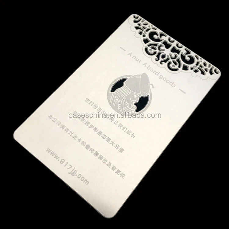 Customized query Manufacture Direct Customized Personalized Luxury Metal Card Laser Cut Metal Business Card Printing Blank Busin