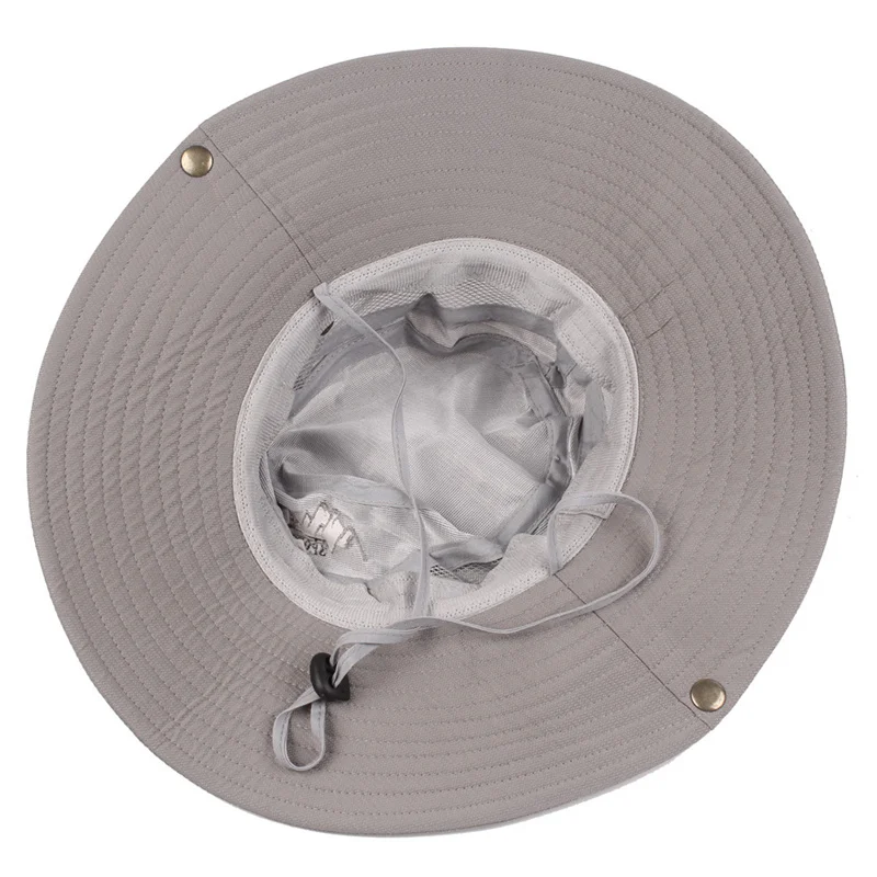 Summer Adjustable Outdoor Fishing Hat Sunscreen Protection Breathable Foldable Bucket Hats Men Women Hiking Camping Panama Cap 5