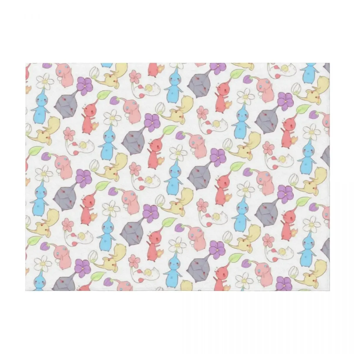 

Pikmin pattern Throw Blanket Kid'S cosplay anime Soft Plush Plaid Luxury Thicken Blankets