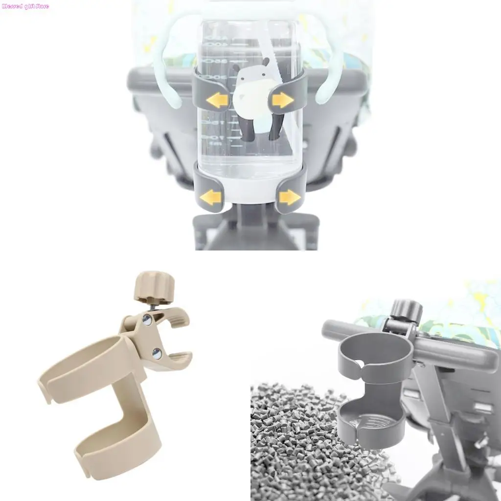 D0JC Flexible Baby Carriage Cup Mount Environmental Friendly Polystyrene Construction Easy Appendage No Devices Required