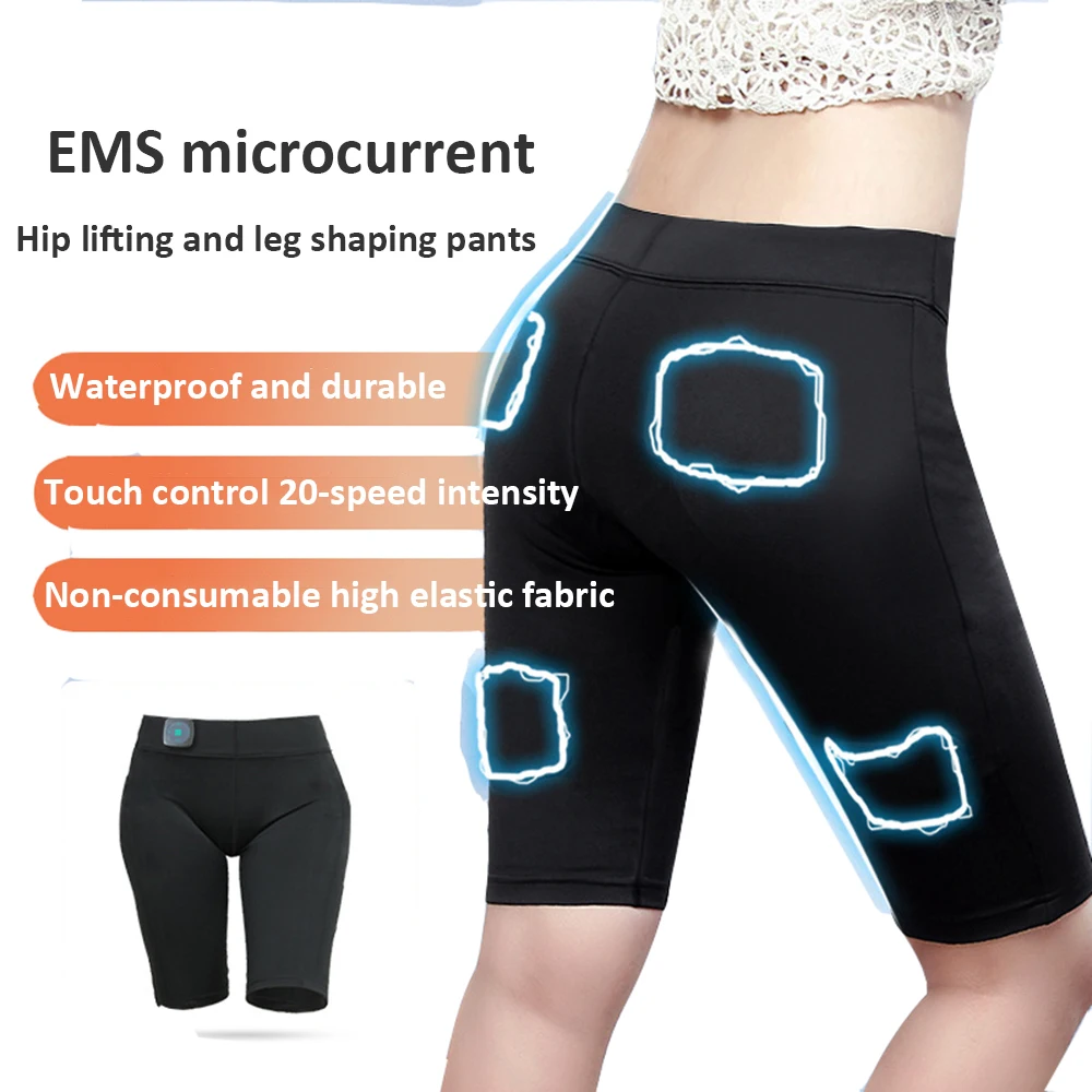 New intelligent fitness Machine EMS Muscle Stimulator Buttock leg short Pants for Men and Women Workout Fitness silimming pants