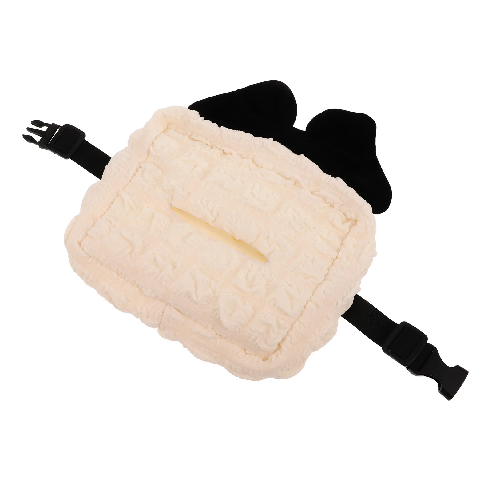 

Multifunctional Puff Car Tissue Box Organizer Cute Hanging Tissue Holder for Armrest Sun Visor Seat Back Car Interior