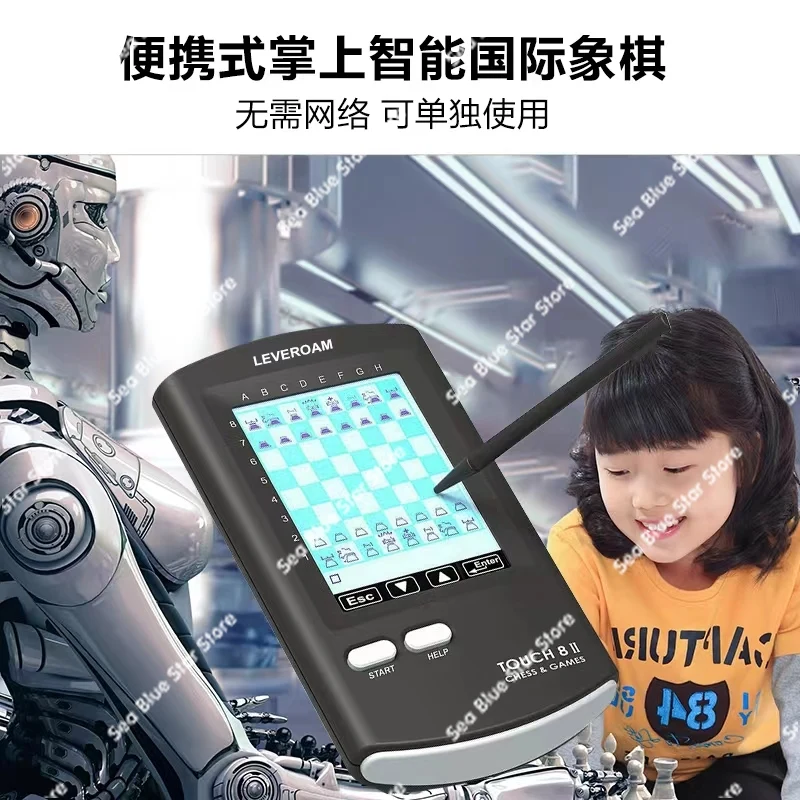 Pocket AI Intelligent Chess Electronic Chessboard Learning Chess Playing Good Chess with Puzzle Gifts English German Operation