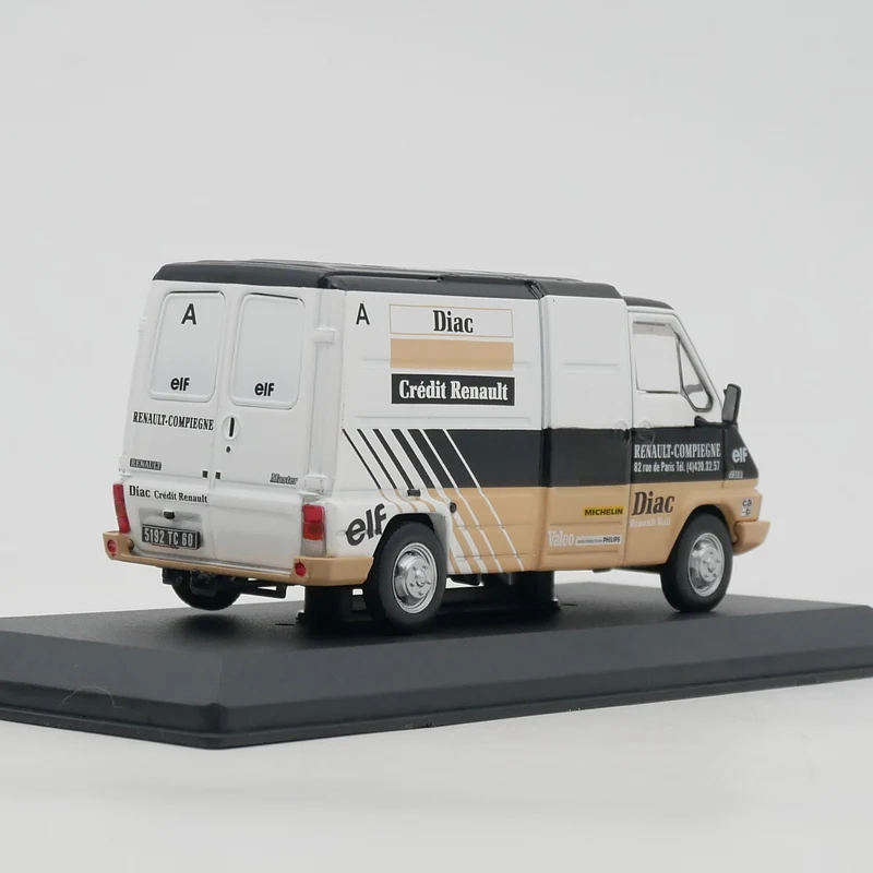 Ixo 1:43 Scale Diecast Alloy 1985 Renault Master Team Diac Toy Car Model Classics Adult Gifts Collection Souvenir Static Display