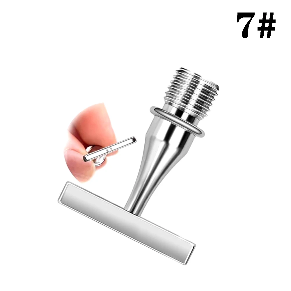 HOMFUN Glänzender Diamant-Malstift, Farbiges Stickerei-Nadelstichwerkzeug, Metall-Schraubgewinde-Spitzen Zubehör