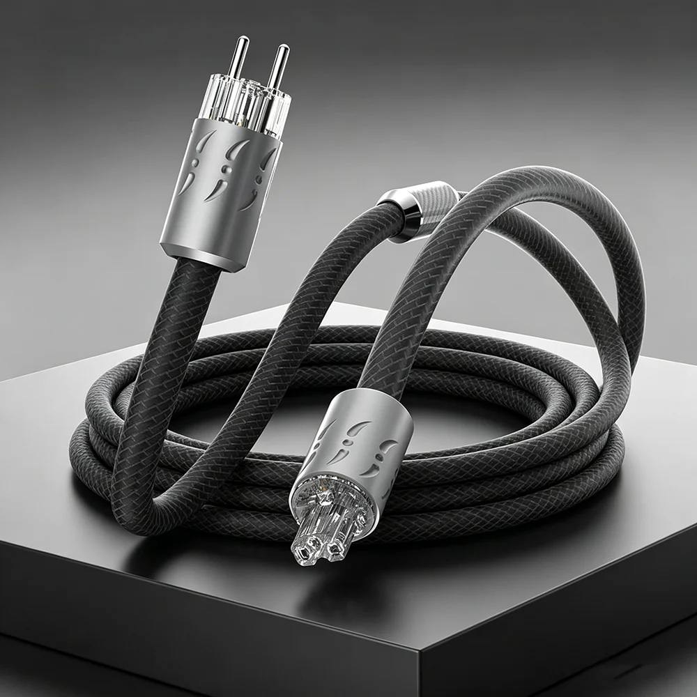 Custom Built HIFI Power Cable Viborg VP1501 OFC HiFi Power Cable Hi-End Audiophile Audio Power Cord EU US Plug