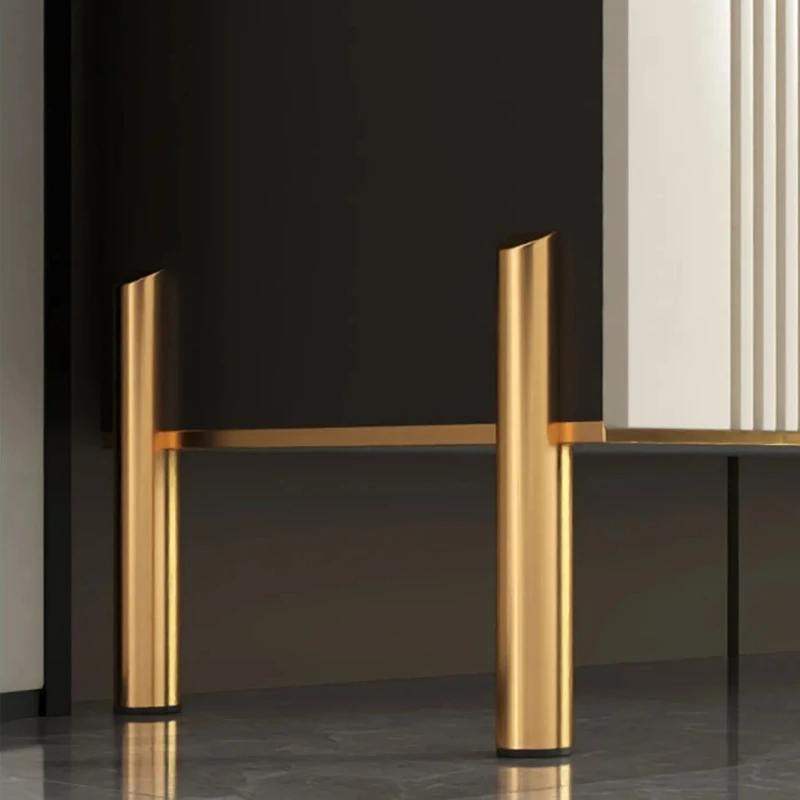 أدراج خزانة فاخرة مميزة للاسترخاء، خزائن غرفة المعيشة، تصميم جمالي، أثاث ياباني للتلفزيون Meuble #5