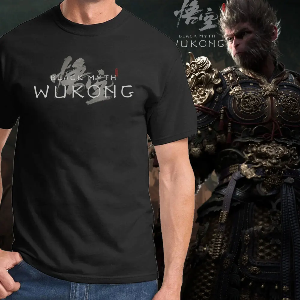 Black Myth Wukong Sun Wukong Man Graphic High Quality  TShirts Chinese Mythology Game 6 eared macaque Unisex Tee Shortsleev Tops