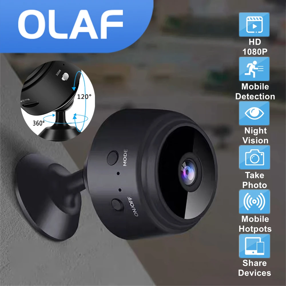 

A9 IP Camera HD1080P Home Security Wifi Mini Camera Small CCTV Infrared Night Vision Motion Detection Remote Monitor Camcorder