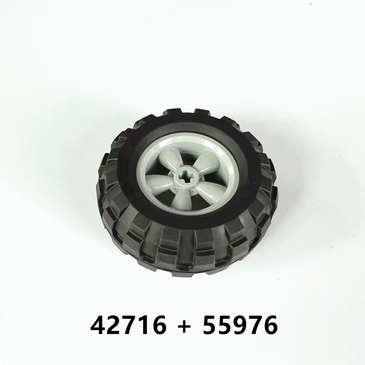 Rainbow Pig MOC Parts Wheel 42716 + Tire 44309 15413 55976 70695 Compatible Bricks DIY Building Blocks Particle Kid Toy Gift