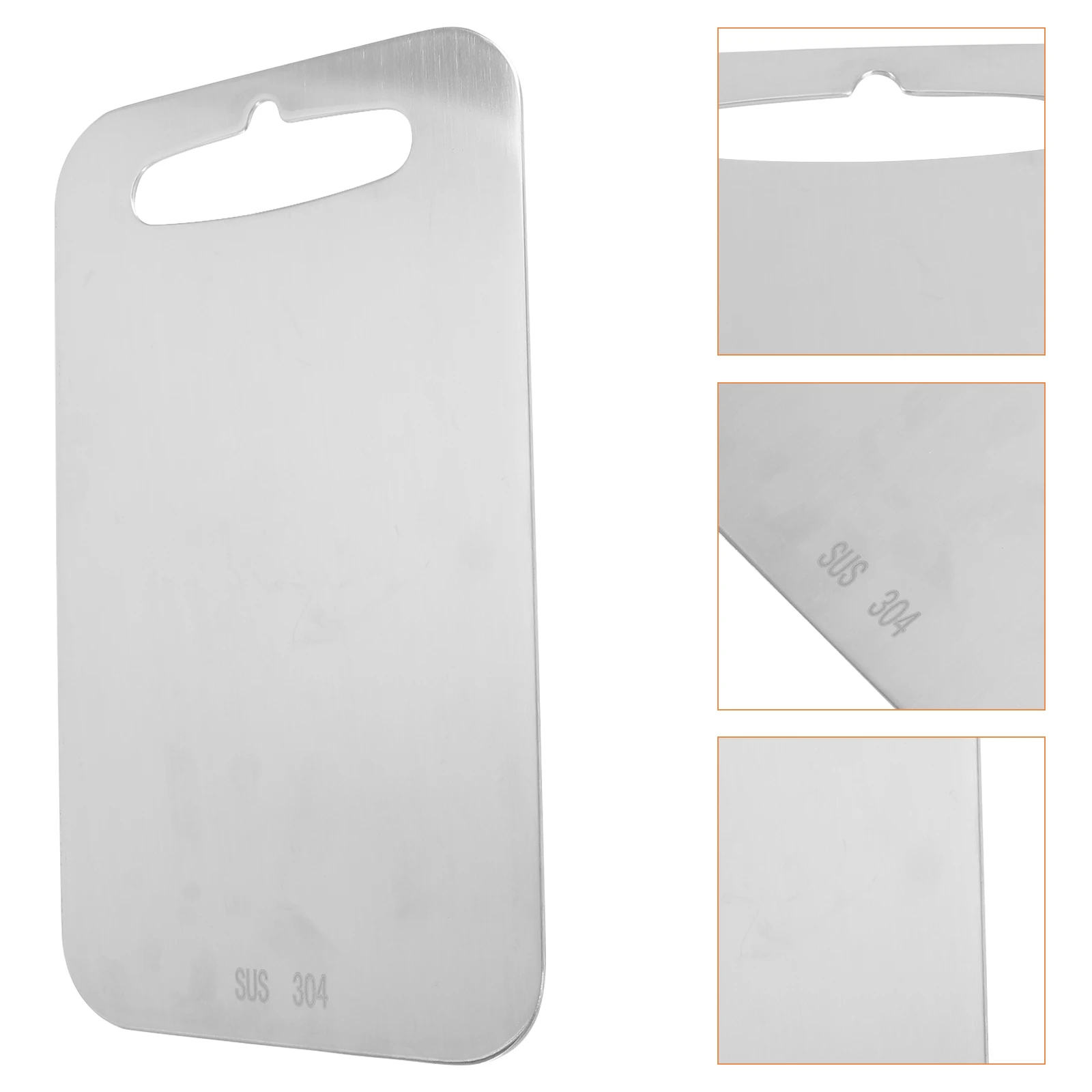 

Stainless Steel Cutting Board Multipurpose Chopping Block for Kitchen Waterproof Rustproof Easy Clean Bake Board