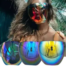 New Sunglasses Women Men Protective Faceshield Glasses Goggles Full Face Covered Spherical Lens Anti-Spray Safety Sunglasses Men