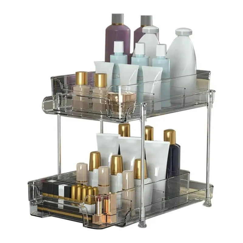 Bathroom Organizers Stackable Skincare Storage Box With Drawers For Organizers With Dividers For Vanity, Skincare, Kitchen