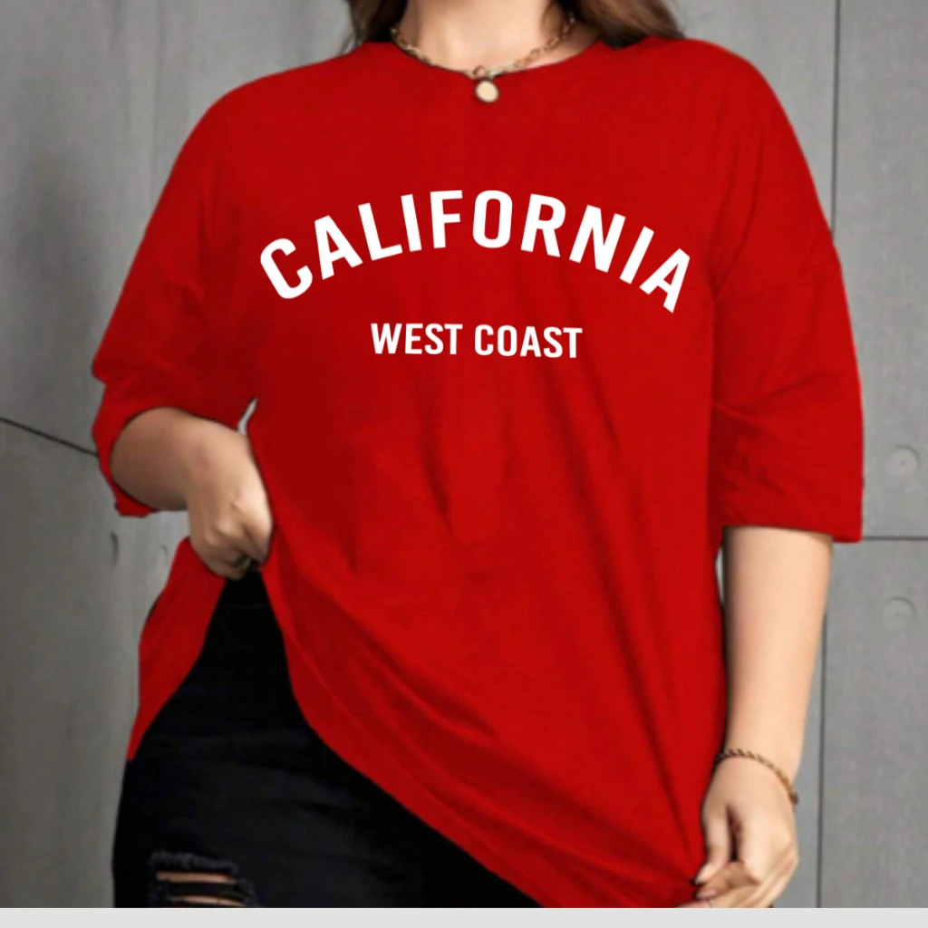 

Feminino California Camiseta Streetwear Эстетическая одежда