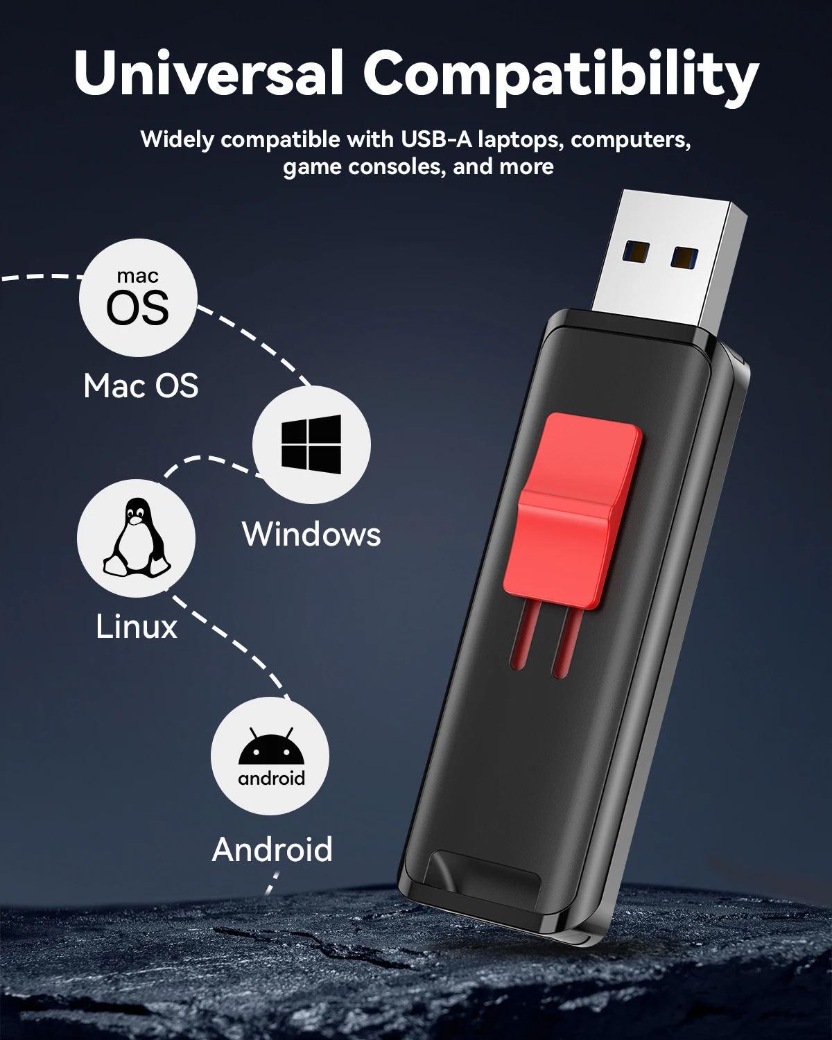 KOOTION U53 High Speed Pendrive Data Storage Stick USB-flashdrive voor laptopcomputer