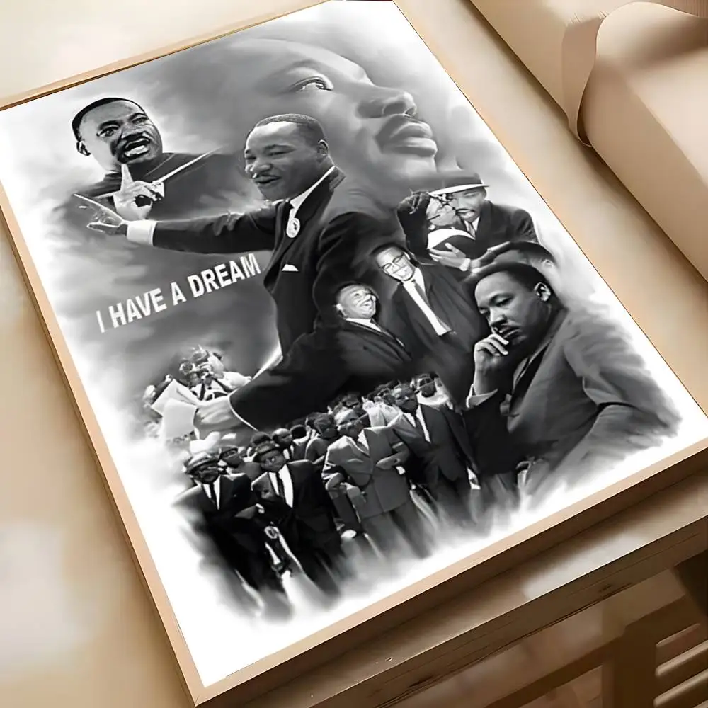 ملصق Dream M-Martin Luther King-MT Legend Person ملصق فني مع مطبوعات هدية تزيين غرفة النوم وغرفة المعيشة #6