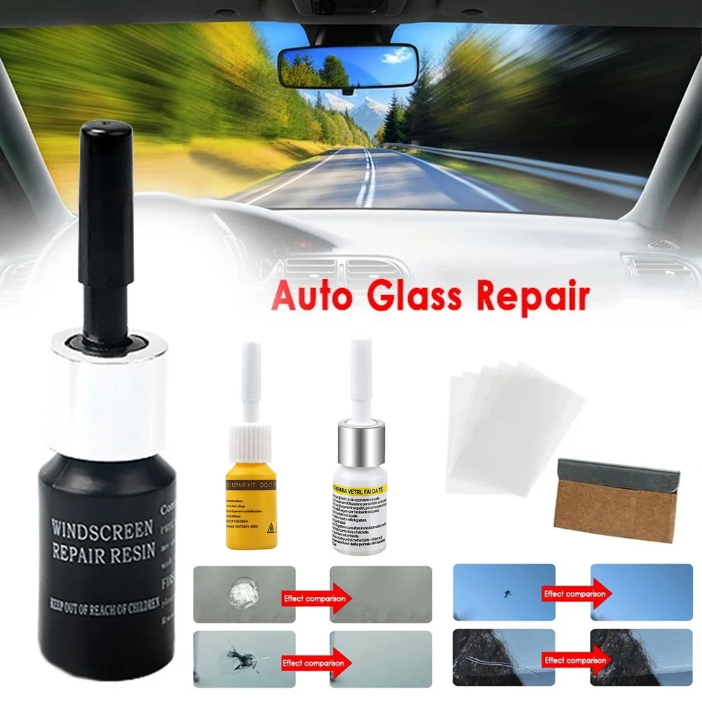 Car Windshield Cracked Repair Tool Auto Glass Repair Window Scratch Restore Set 2024 Hot Sale Brand New And High Quality