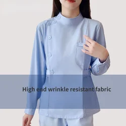 Clearance Scrubs Nursing Uniforms for Women Men Set Top and Pant White Navy Blue Poplin Thin Fabric Petite Tall OR Workwear