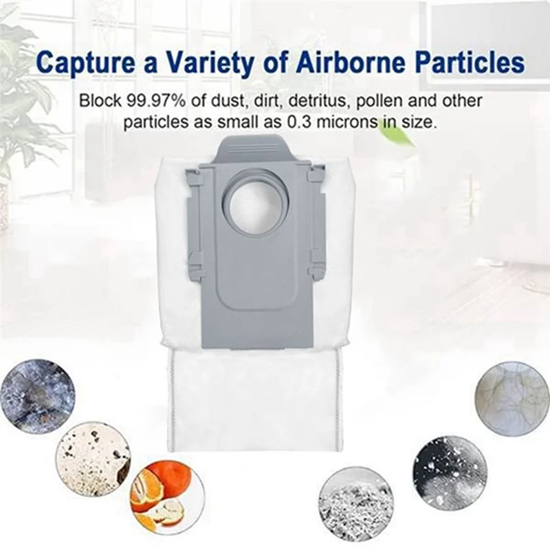 

A53Q-Accessories Kit For Roborock Qrevo Master/Slim Robot Vacuum Cleaner Parts Main Side Brush HEPA Filters Mop Pad Dust Bags
