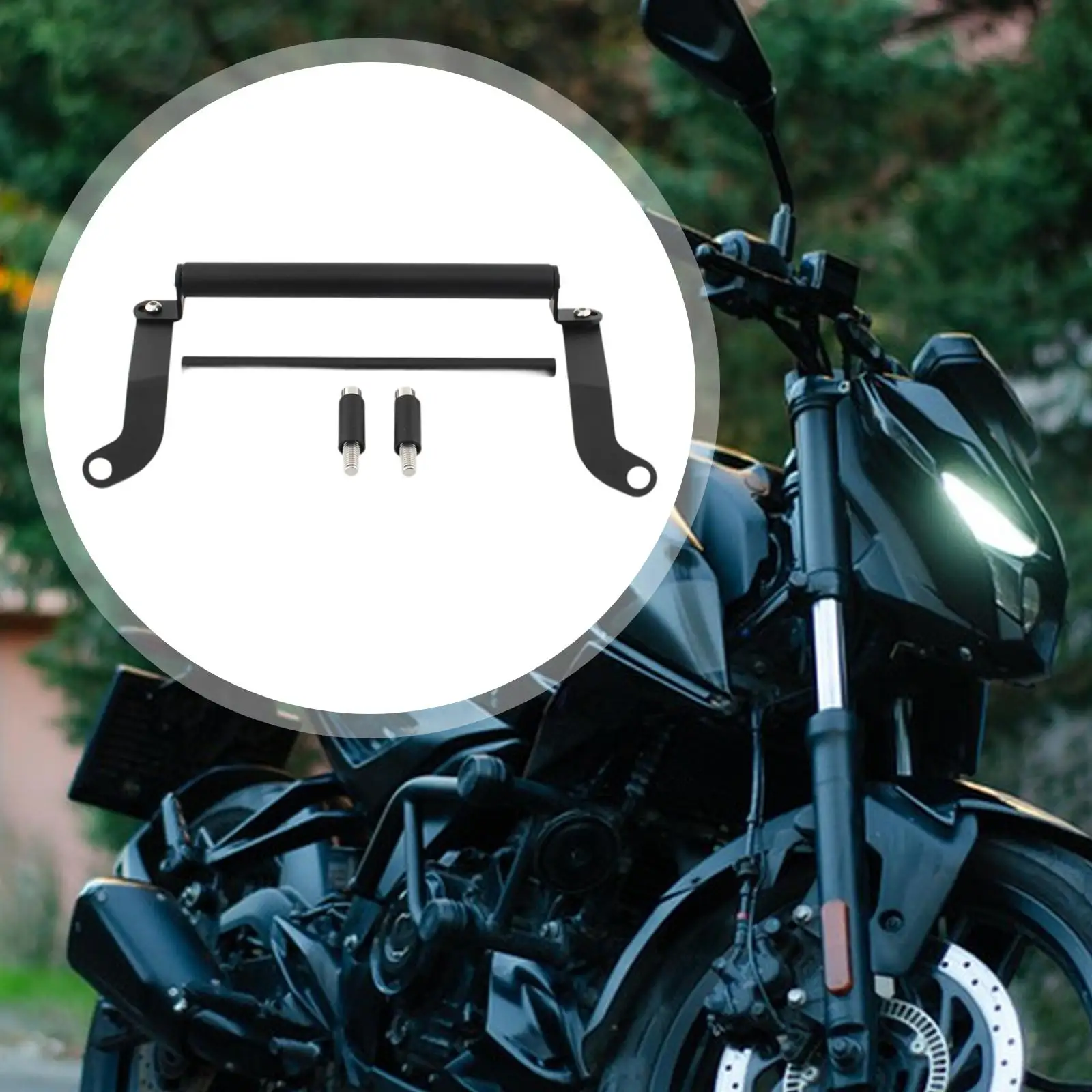 

Motorcycle Phone Holder Stand Crossbar Assembly Handlebar Mount Modification Kit for HONDA Forza 125 250 300 NSS350 2018-2024