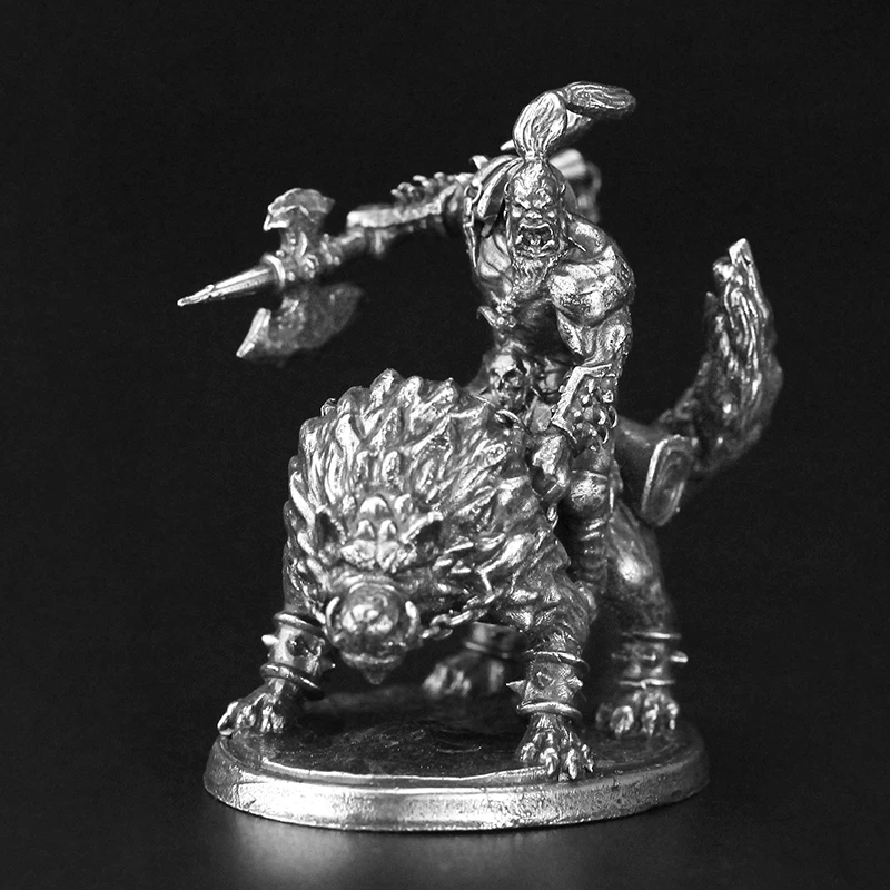 Cupronickel Metall Monster Soldat Actionfiguren Brettspielstück Desktop Auto Innenraum Miniatur Ornament Zubehör Figur