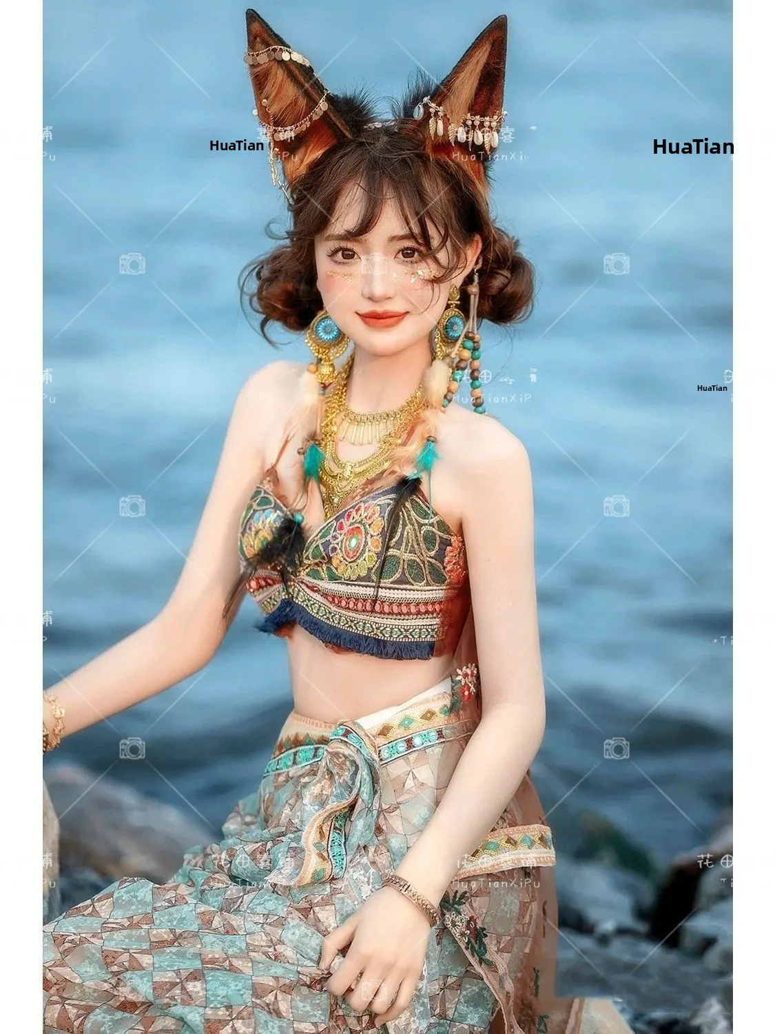 

Костюм феи в стиле принцессы, этнический костюм Ханьфу, реквизит для фотосессий в студии, одежда для путешествий, летняя женская мода 2024