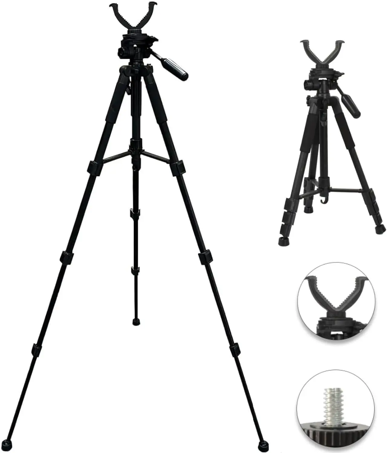 Hunting Support Frame Tripod Telescopic Outdoor Practice Landing Telescopic Bracket V-Yoke Shooting Rack Universal Camera Tripod