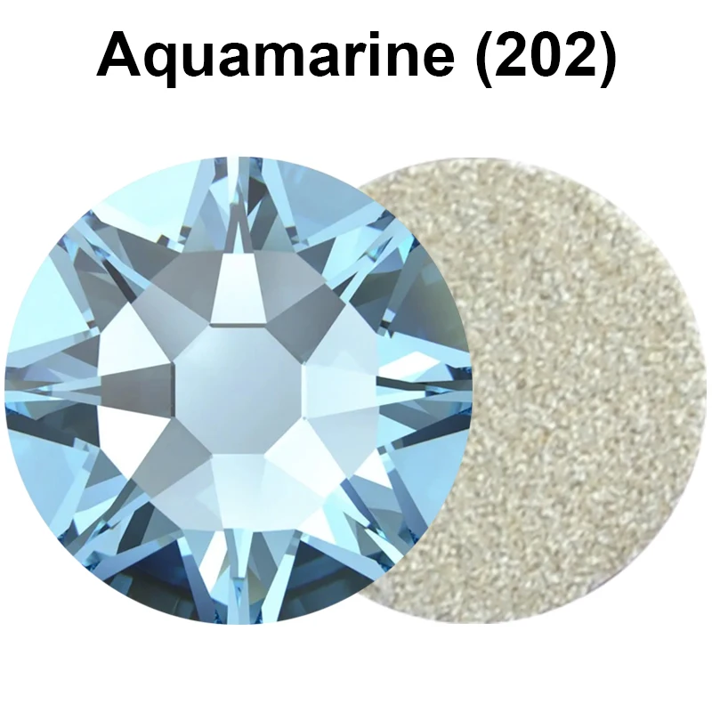 Aquamarine Crafts Stones 6A Xirius Rose Best Non-hotfix Strass Flatback Gemstones Diy 3D Nail Art Rhinestones For Shoes