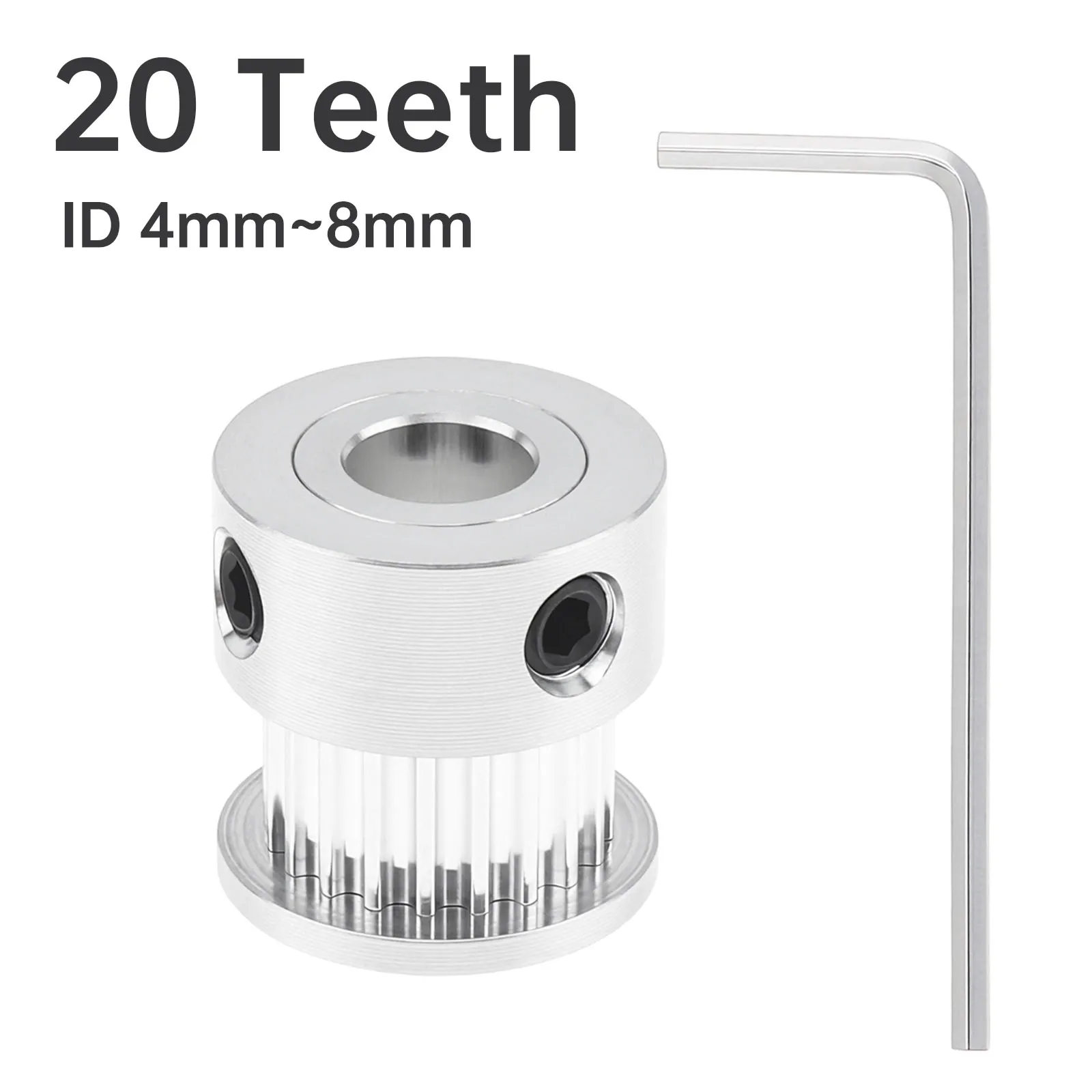 2GT Timing Belt Pulley 20Teeth 60Teeth Bore 5/6/8/10/12mm 2GT Idler Pulley for 6mm Width Belt / CNC Machine 3D Printers Robotics