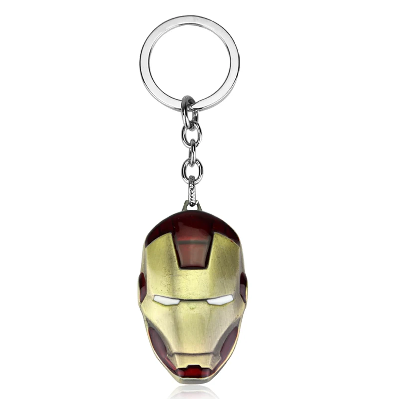 Iron Man Keychain Metal Key Chain Superhero Avengers Key Holder Gift Fans Friend Toy