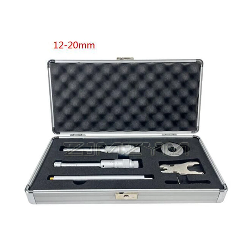 Three Point Inner Diameter Caliper 315-44-110 6-12mm /315-46-070 12-20mm High Precision Three Point Internal Micrometer Set