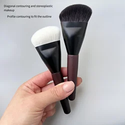 Shaped Sculpting Foundation Brush Contour Goat Hair Multifunctional Concealer Makeup Brushes Beauty Tool