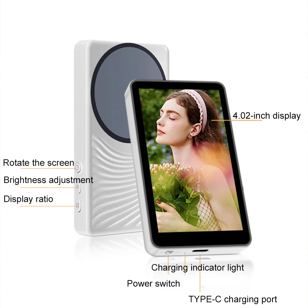 Wireless Magnetic Mobile Phone Selfie Screen Projector Mirror Screen Projector Live Display Rear Camera Same Scre iOS Android