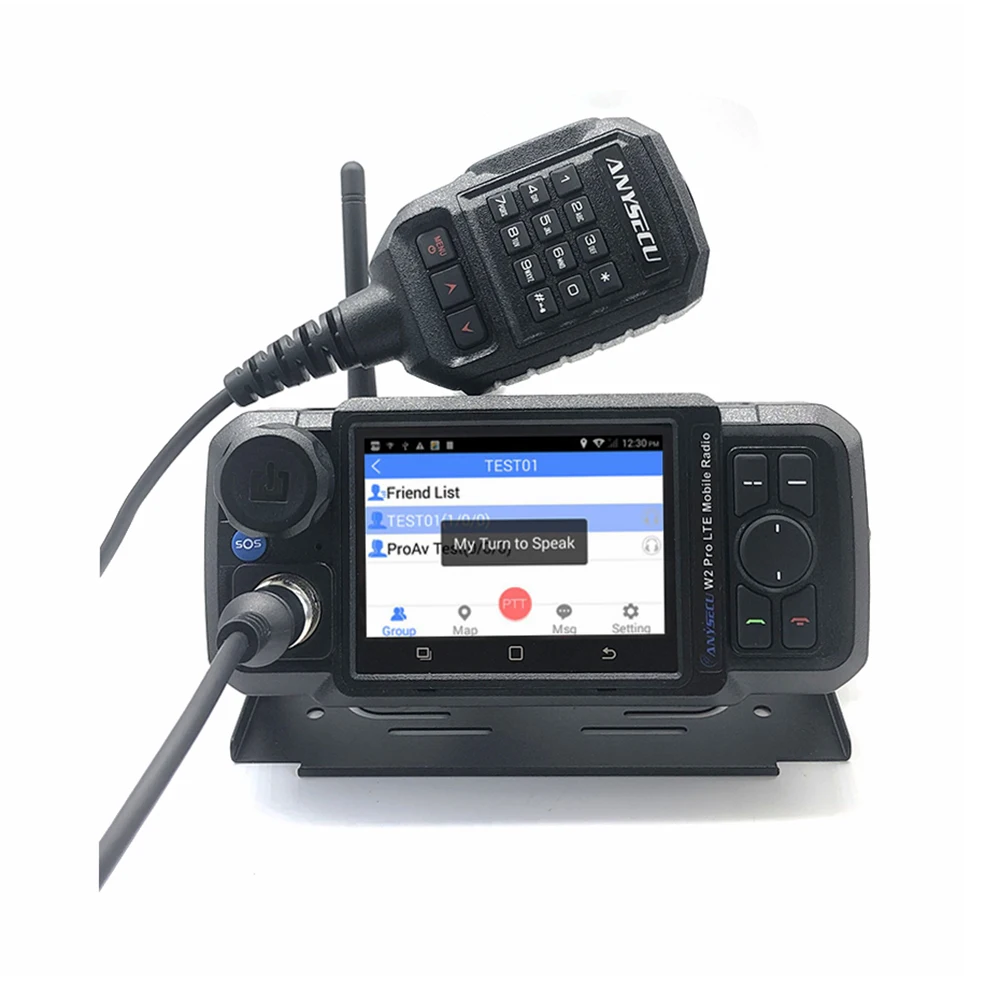 4G-W2Pro 4G Radio di rete N61 Android 7.0 LTE WCDMA GSM WIFI PTT Il telefono cellulare funziona con l'autoradio Zello Real-ptt
