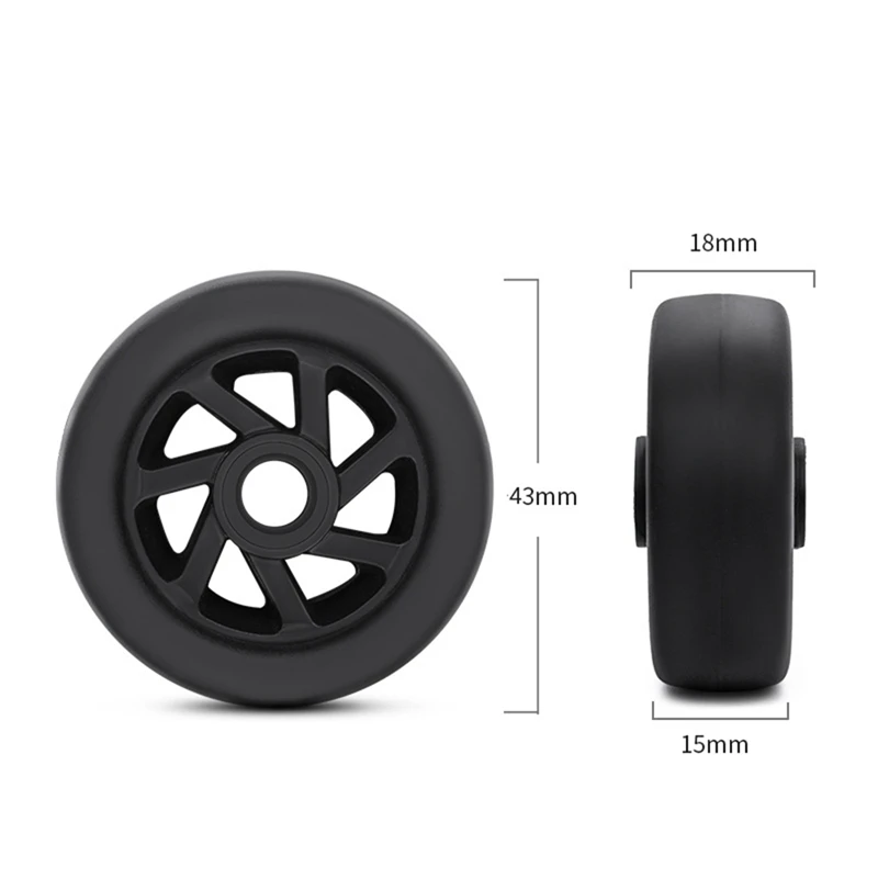 Luggage Wheels Replacement Trolley Case Pulley Wheel Universal Parts Accessories 20-28 Inch Suitcase Wheels For Luggage