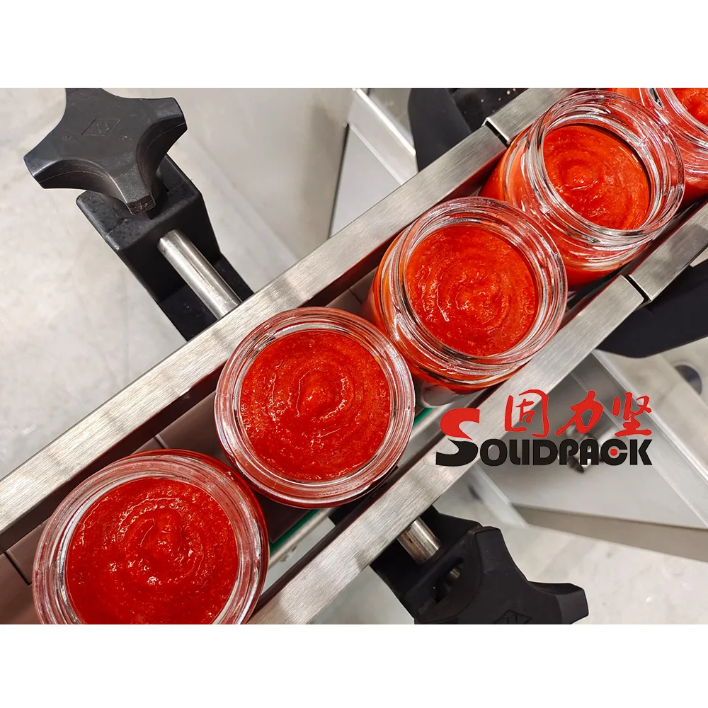 Máquina llenadora automática de mermelada de manzana, fresa y arándanos de un solo cabezal Solidpack