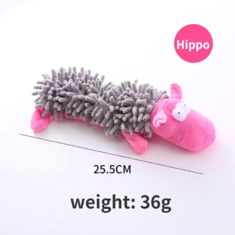 Strapazierfähiges Haustier-Hunde-Plüschtier für kleine Rassen – quietschendes Kauspielzeug in Tierform für Chihuahua Yorkshire Bichon Welpen – Detail 13