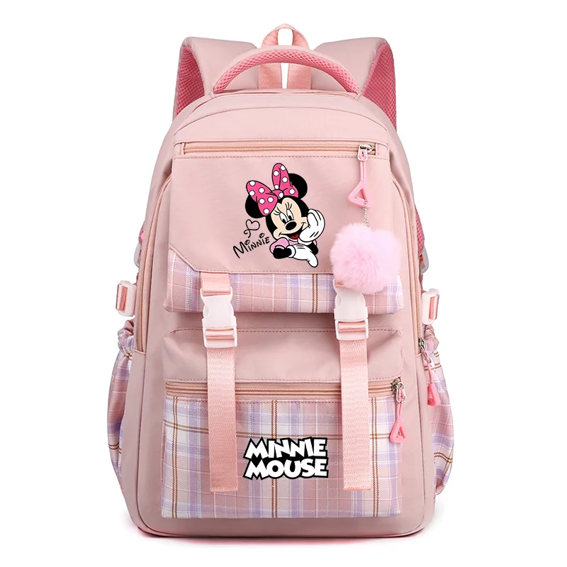 

Disney Mickey Minnie Mouse Backpack Boys Girls Student Schoolbag Children Teenager Large capacity Knapsack Travel Rucksack