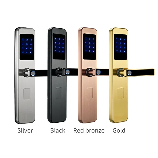 Smart Remote Control Ble Wifi Biometric Fingerprint Security Tuya Smart Locks Card Key Electric Digital Door Lock