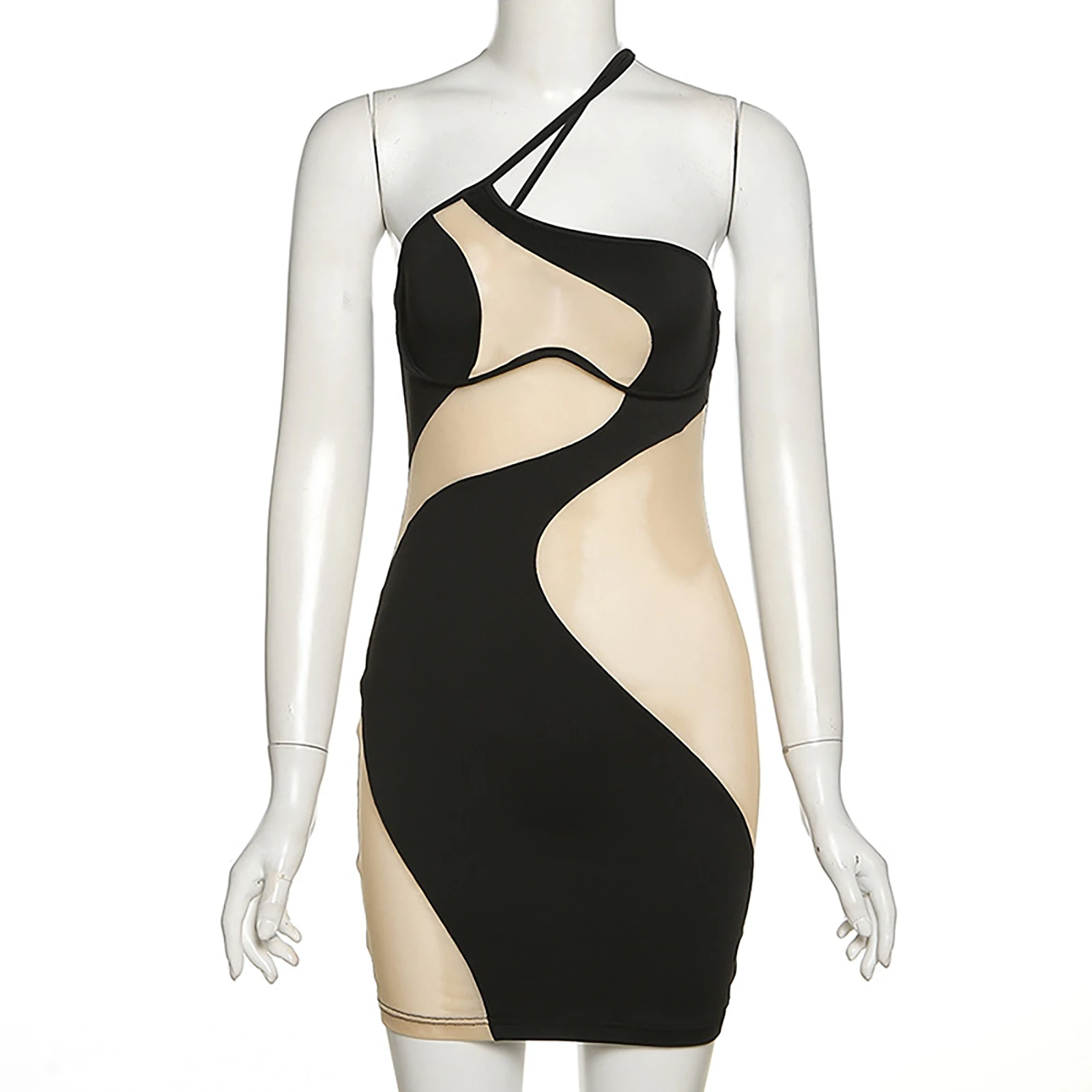 Sexy Bodycon do klubu na imprezę sukienki wizytowe koronka Plus Size damski podkoszulek w jednolitym kolorze sukienka z cekinami przedsionek bez