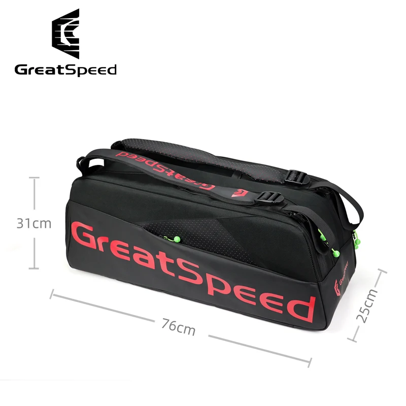 GreatSpeed Adult Tennis Bag RH6 High Quality PRO TOUR Tennis Racquet Backpack 2025 Men Women Wimbledon Court Tennis Shoulder Bag