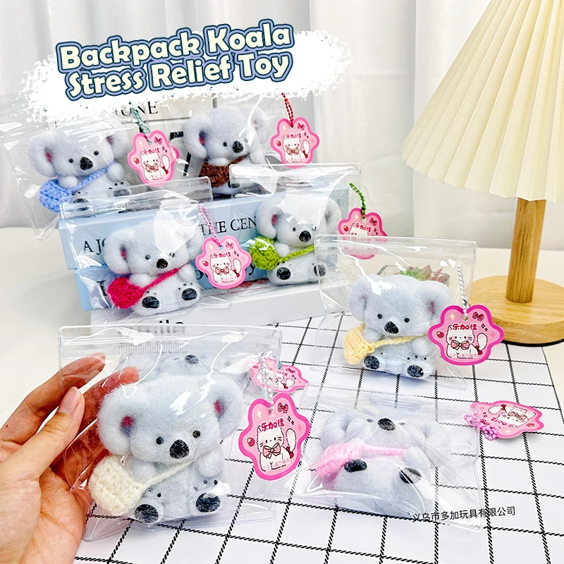 Koala de dibujos animados para niños y adultos, juguete suave de Mochi para apretar, alivio del estrés, juguete de descompresión de rebote lento, regalos