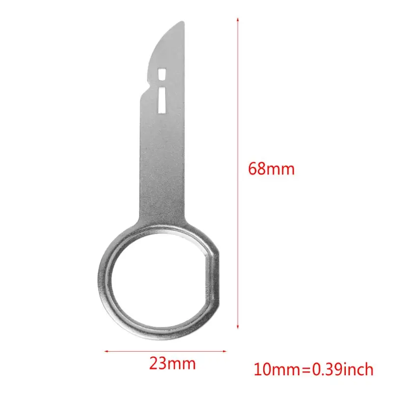 Y1UB Autoradio Stereo Rimozione ago Strumento rilascio Pin smontaggio Strumento riparazione Extr