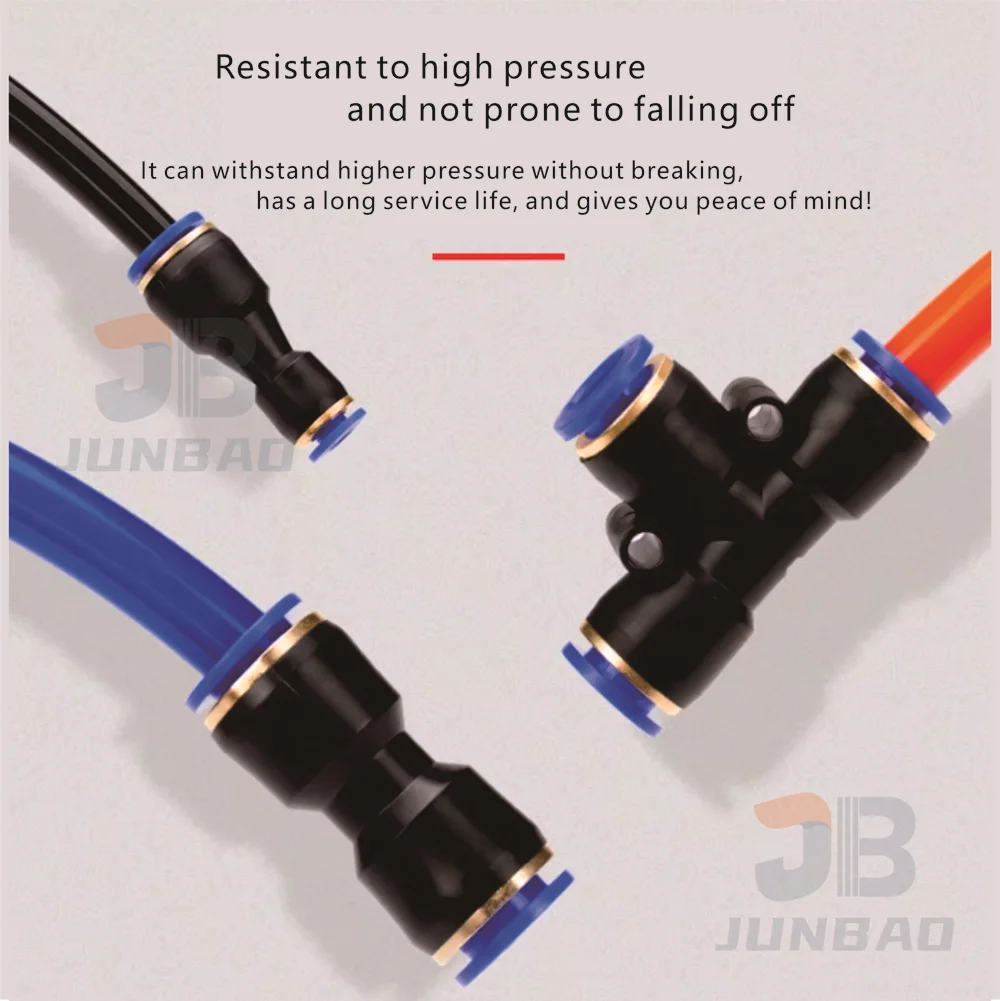 Pneumatic quick-connect connector for air tube, air pump, direct connection SPU-8 three-way valve, SPE-6, SPU-10 quick connector
