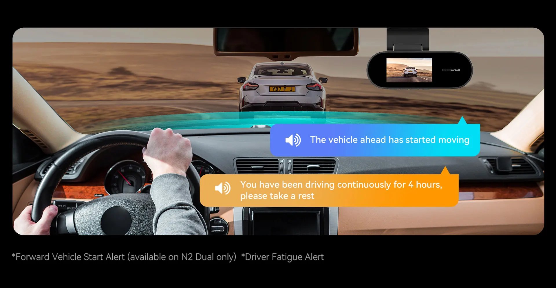 DDPAI N2 Dashcam 2K Nachtsicht 24H Parküberwachung ADAS WLAN App-Steuerung Auto-DVR Autokamera – Detail 13