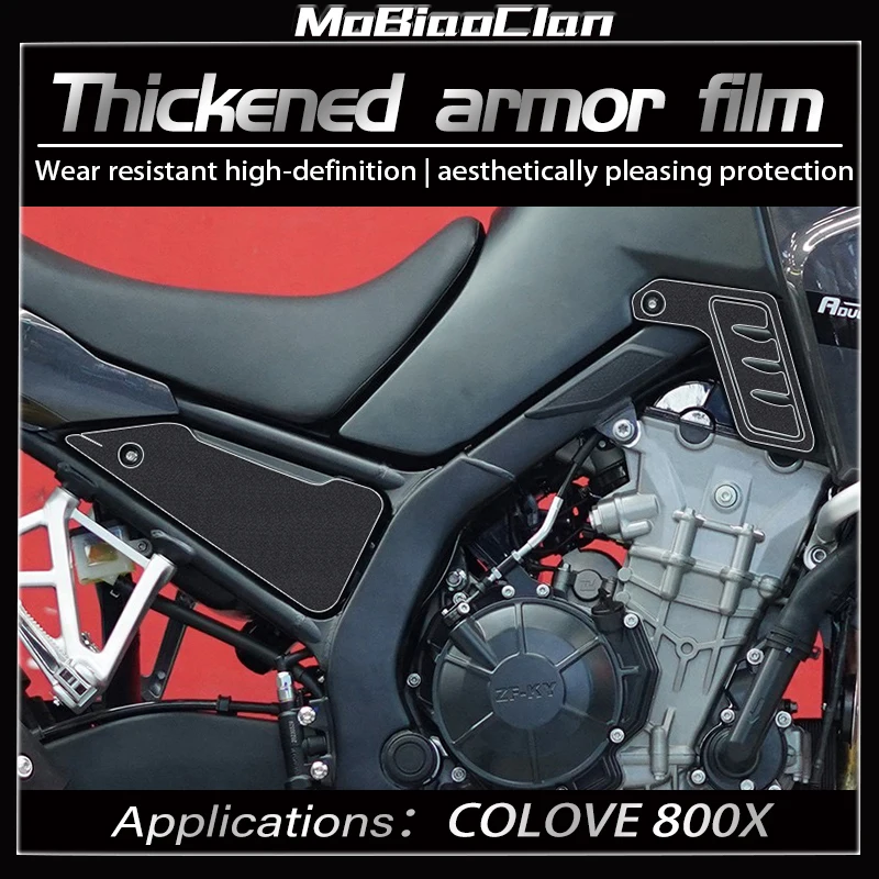 

For COLOVE 800X Motorcycle Thickened Armor Anti-wear Stickers Waterproof Modification Accessories