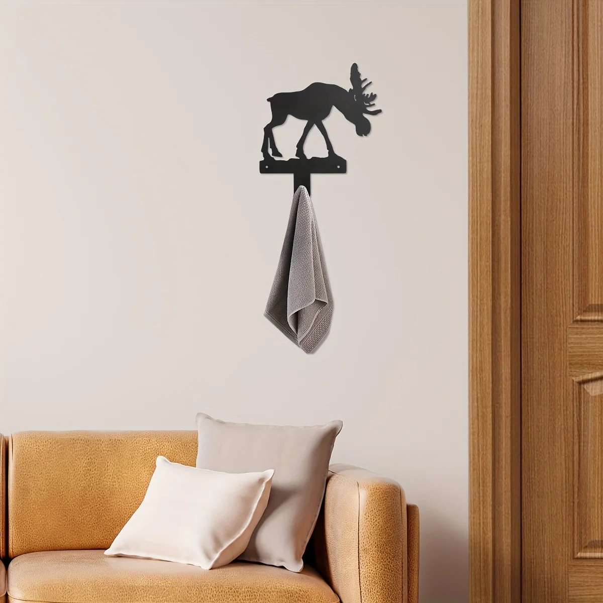 

Metal Moose Key Hooks, Wall Hooks, Aesthetic Room Decor Wall Hanging，Household Multi-Purpose Clothes Bag Key Hook