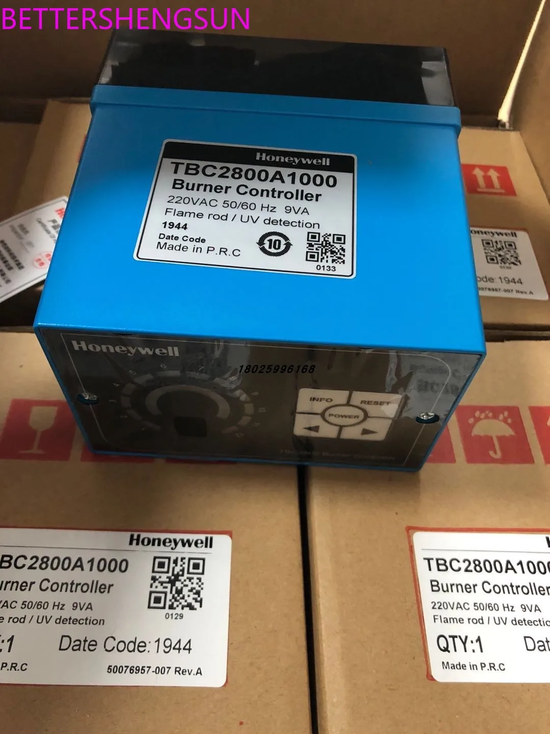 

Combustion safety controller TBC2800A1000